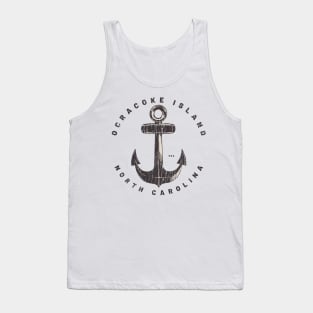 Ocracoke Island, NC Summertime Vacationing Big Anchor Tank Top